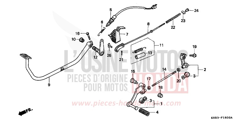 PEDAL von CA125 REBEL MAGNA RED (R201) von 1995
